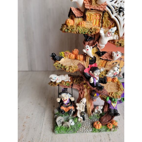 Vintage fantasy tree house Halloween village accessory ghost home decor - Picture 6 of 16